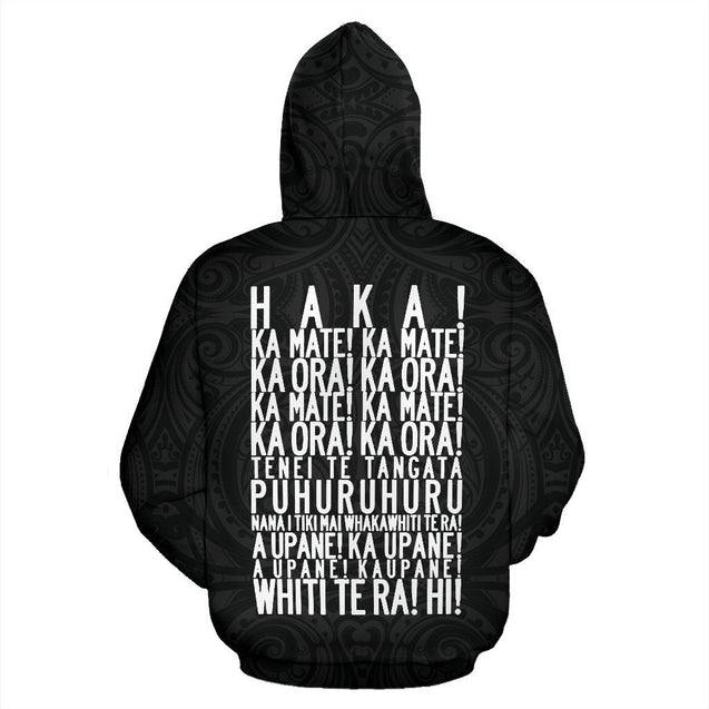 Rugby Haka New Style Zip Up Hoodie HC1205-Apparel-Huyencass-Zipped Hoodie-S-Vibe Cosy™