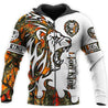 Lion Orange Tattoo camo 3D all over printed shirts for men and women HC28002-Apparel-Huyencass-Zipped Hoodie-S-Vibe Cosy™