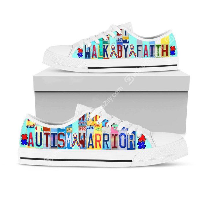 Autism warrior low top shoes HG2202-HG-White-EU36 (US6)-Vibe Cosy™
