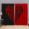 Gothic Art Skull 3D All Over Printed Window Curtains