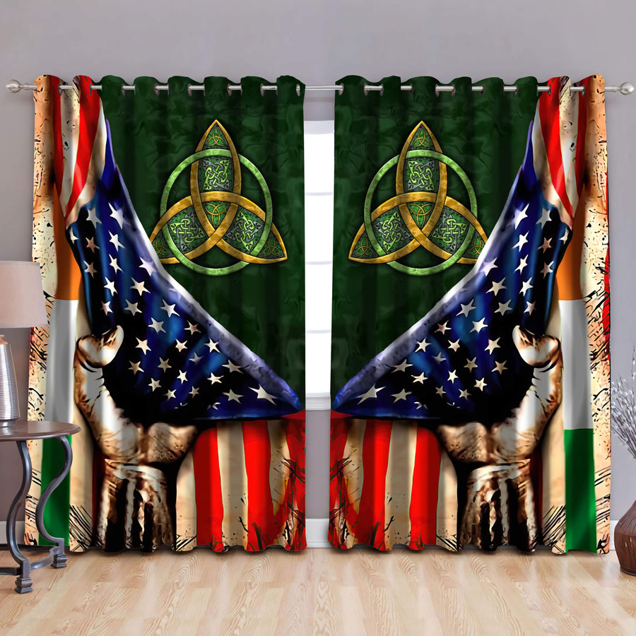 Irish Saint Patrick Day 3D All Over Printed Window Curtains