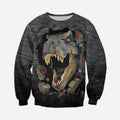 3D All Over Printed Dinosaur Clothes-3D All Over Printed Clothes-HP Arts-Long-sleeved Shirt-XS-Vibe Cosy™