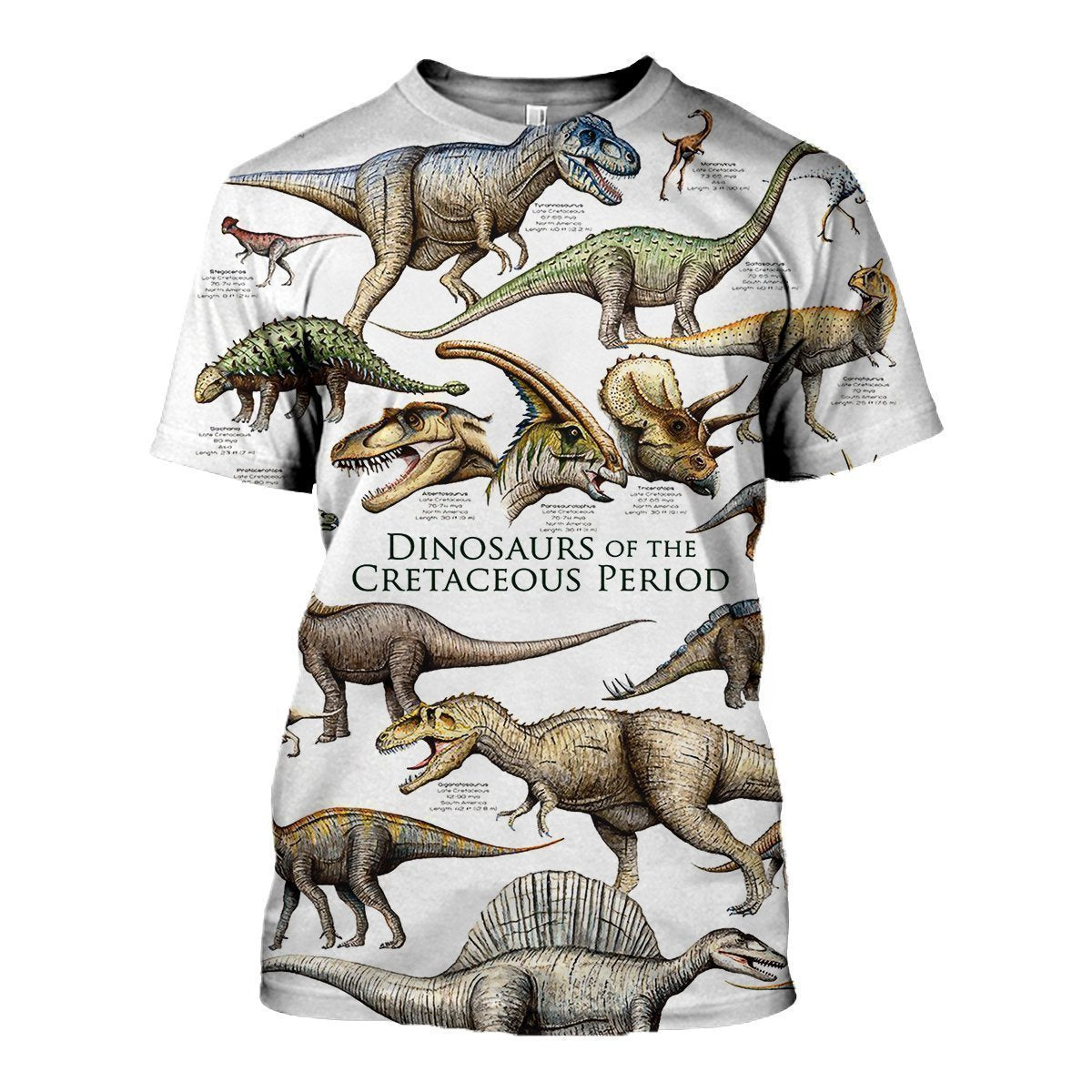 3D All Over Printed Dinosaurs Shirts and Shorts-3D All Over Printed Clothes-HP Arts-T-shirt-XS-Vibe Cosy™