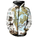 3D All Over Printed Dinosaurs Shirts and Shorts-3D All Over Printed Clothes-HP Arts-Zipped Hoodie-XS-Vibe Cosy™