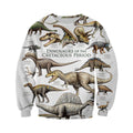3D All Over Printed Dinosaurs Shirts and Shorts-3D All Over Printed Clothes-HP Arts-Long-sleeved Shirt-XS-Vibe Cosy™