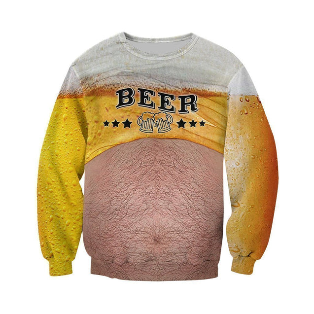 3D All Over Printed Beer Shirts and Shorts-Apparel-HP Arts-Sweatshirt-S-Vibe Cosy™