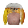 3D All Over Printed Beer Shirts and Shorts-Apparel-HP Arts-Sweatshirt-S-Vibe Cosy™