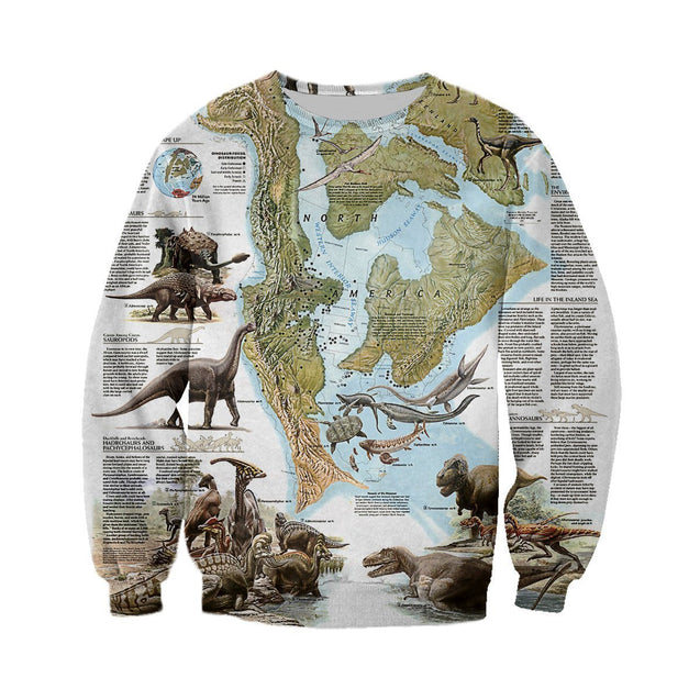 3D All Over Printed Dinosaurs Shirts and Shorts-3D All Over Printed Clothes-HP Arts-Long-sleeved Shirt-XS-Vibe Cosy™