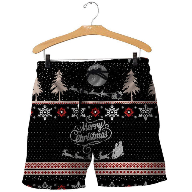 3D All Over Printed Christmas Shirts and Shorts-Christmas-RoosterArt-Shorts-XS-Vibe Cosy™