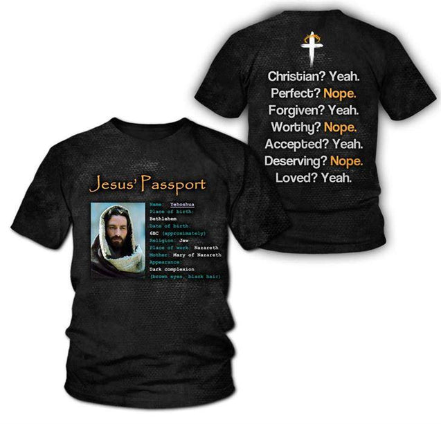 Jesus Passport 3D All Over Printed Shirts For Men and Women PL250303-Apparel-PL8386-T Shirts-S-Vibe Cosy™