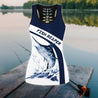 Marlin fishing design 3d print Combo Legging Tank for women