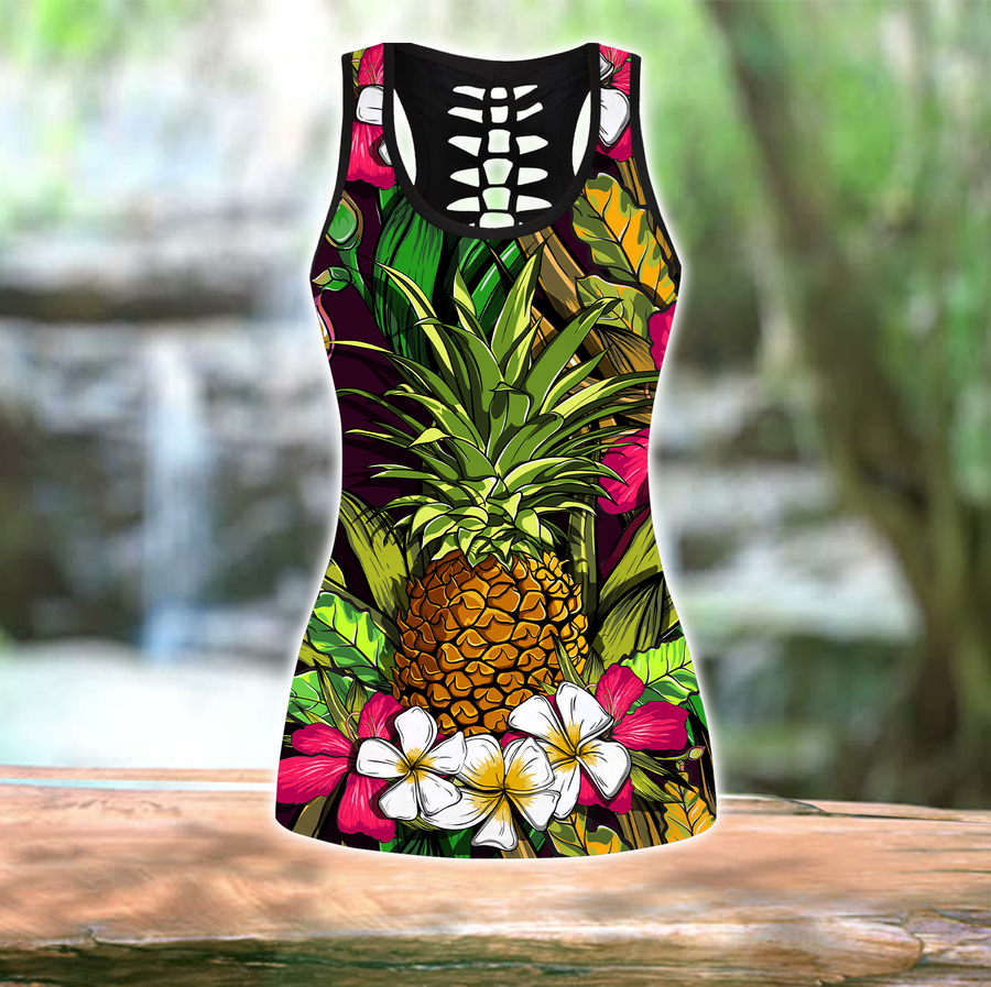 Amazing Polynesian Pineapple Hawaiian Style Deluxe Legging & Tank Top ML