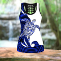 Amazing Polynesian Personalized Name Turtle And Tattoo Premium Legging Tank Top ML SN08042101