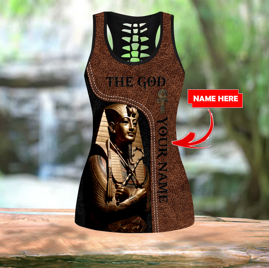 Custom name Pharaoh The God Ancient Egypt Combo Legging Tank