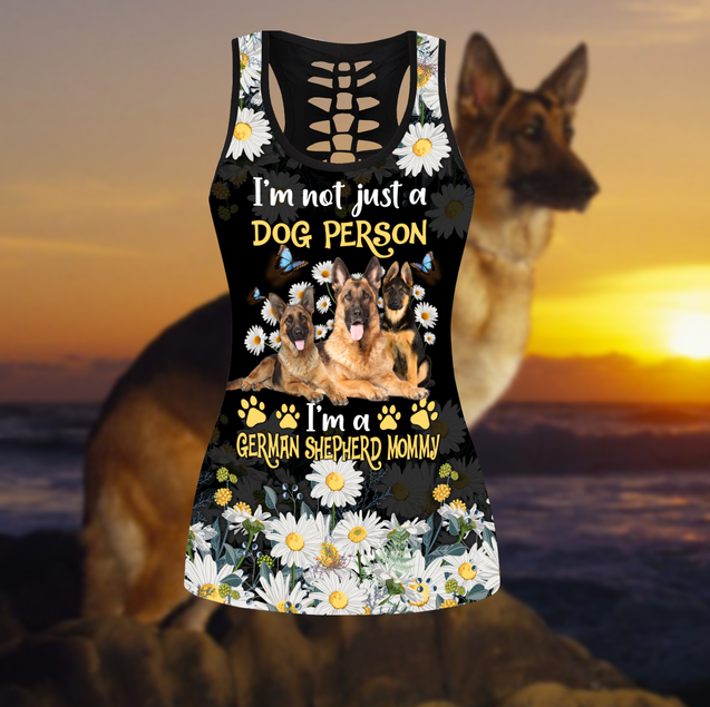 German Shepherd flowers legging + hollow tank combo ver2 DA12042102