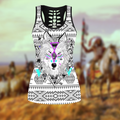 Wolf Native American 3D All Over Printed Legging + Hollow Tank