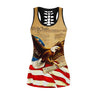 Happy Independence Day United States of America 3D All Over Printed Legging + Hollow Tank