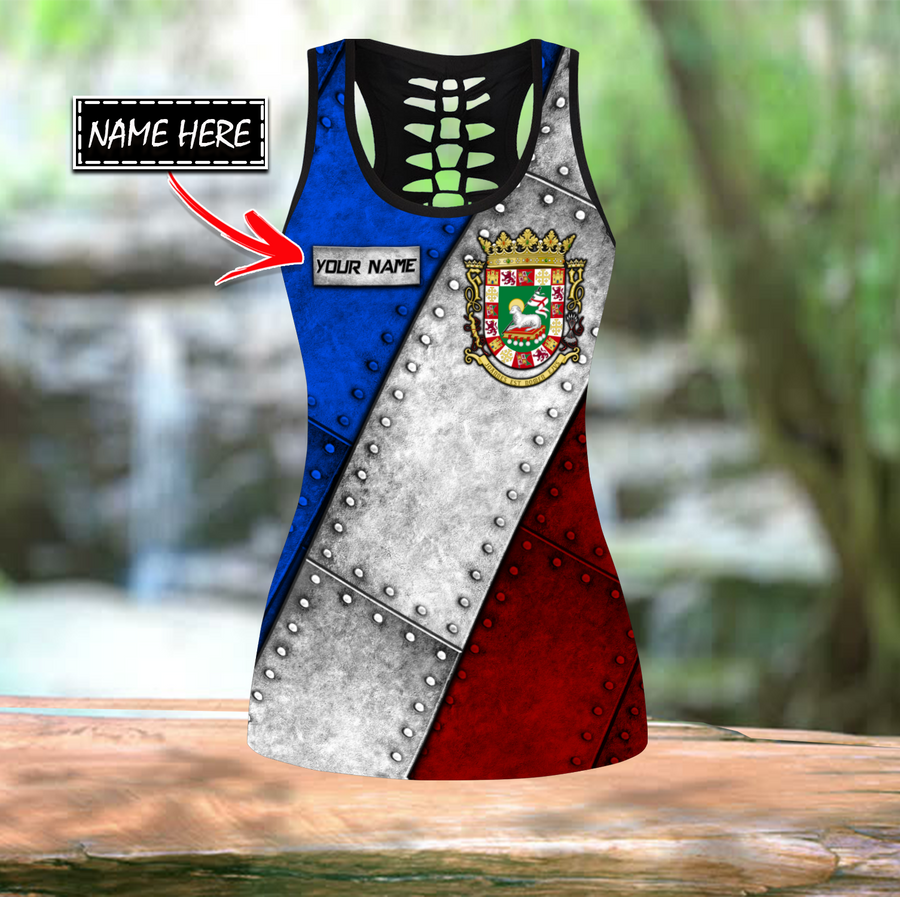 Customize Name Coat Of Arms Puerto Rico Soldier Combo Outfit TNA27032104