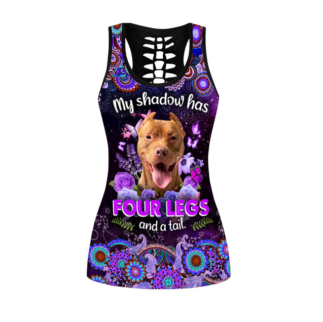 Custom name German Shepherd legging + hollow tank combo NTN13042103