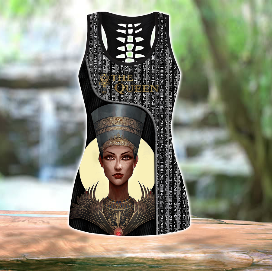 The Queen Ancient Egypt 3D print combo legging tank PD09042102JJ.S