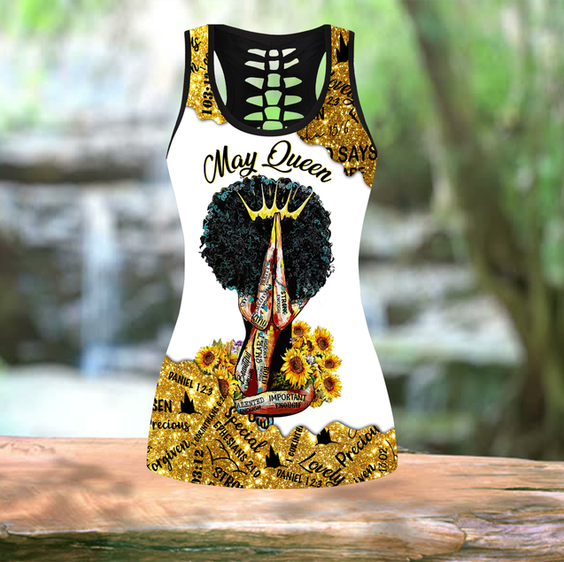 May Queen Black Gril  Combo Legging + Tank Top
