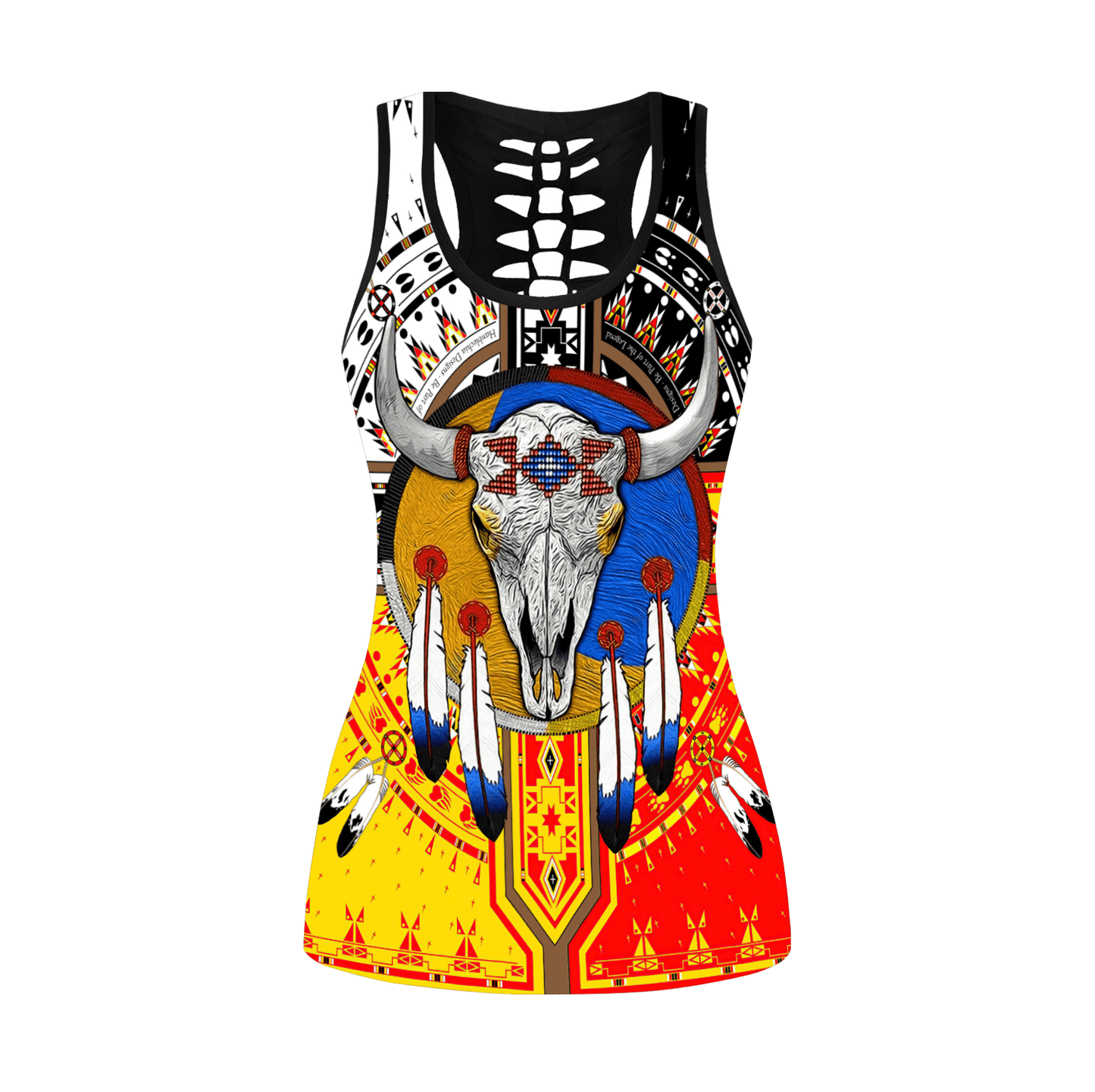 Native American 3D All Over Printed Legging + Hollow Tank