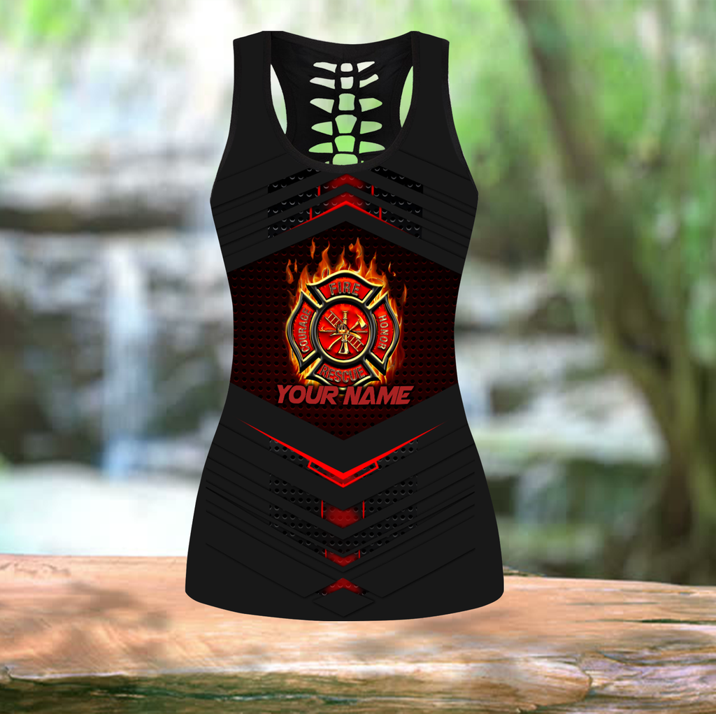 Customize Name Strong Women Firefighter Combo Outfit DA07042103