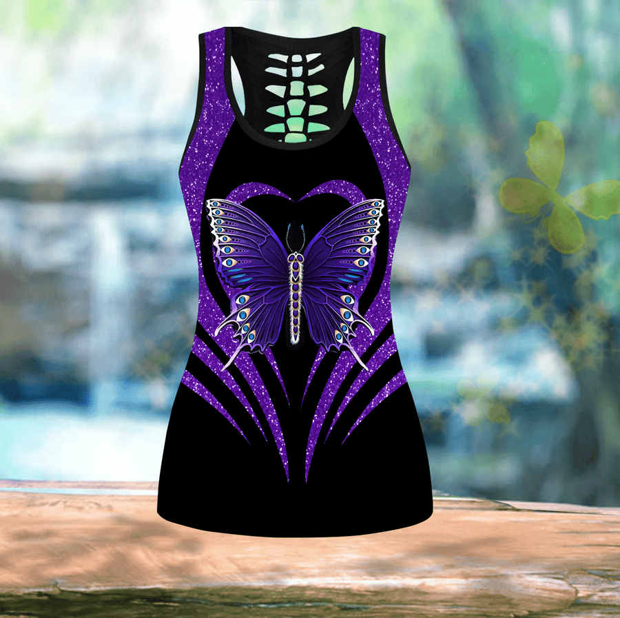 Beautiful Purple Butterfly Combo Outfit