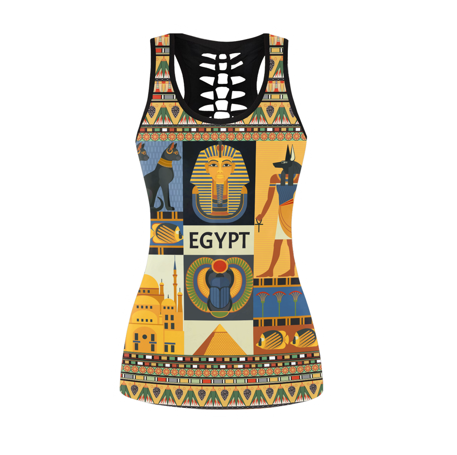 Ancient Egyptian Mythology Culture 3D print Combo Legging Tank