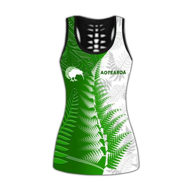 New zealand aotearoa silver fern combo legging tanktop