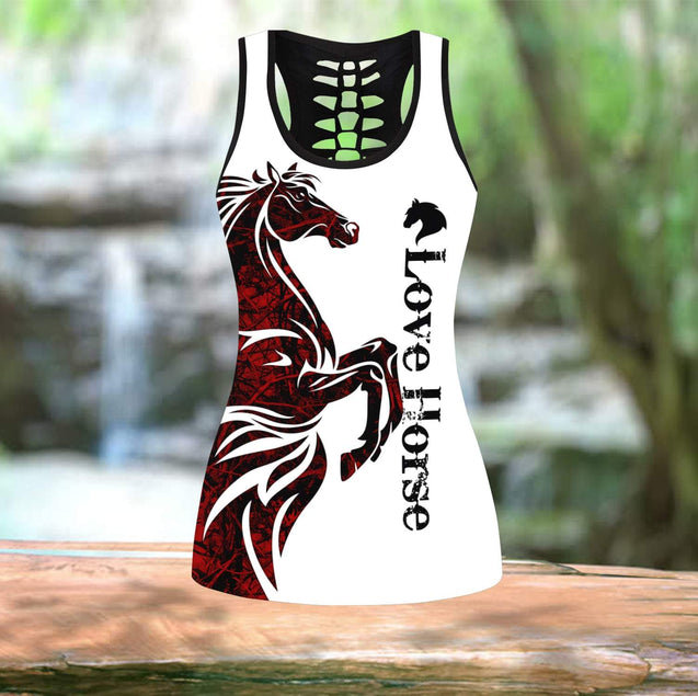Horse Combo Legging + Tank Top 3D All Printed