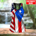 Customize Name Loving Puerto Rico Combo Legging And Tanktop