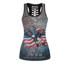 American 3D All Over Printed Legging + Hollow Tank