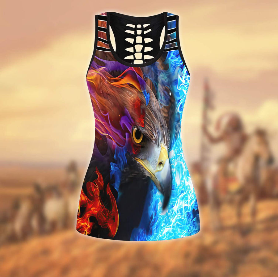 Native American 3D All Over Printed Legging + Hollow Tank Combo