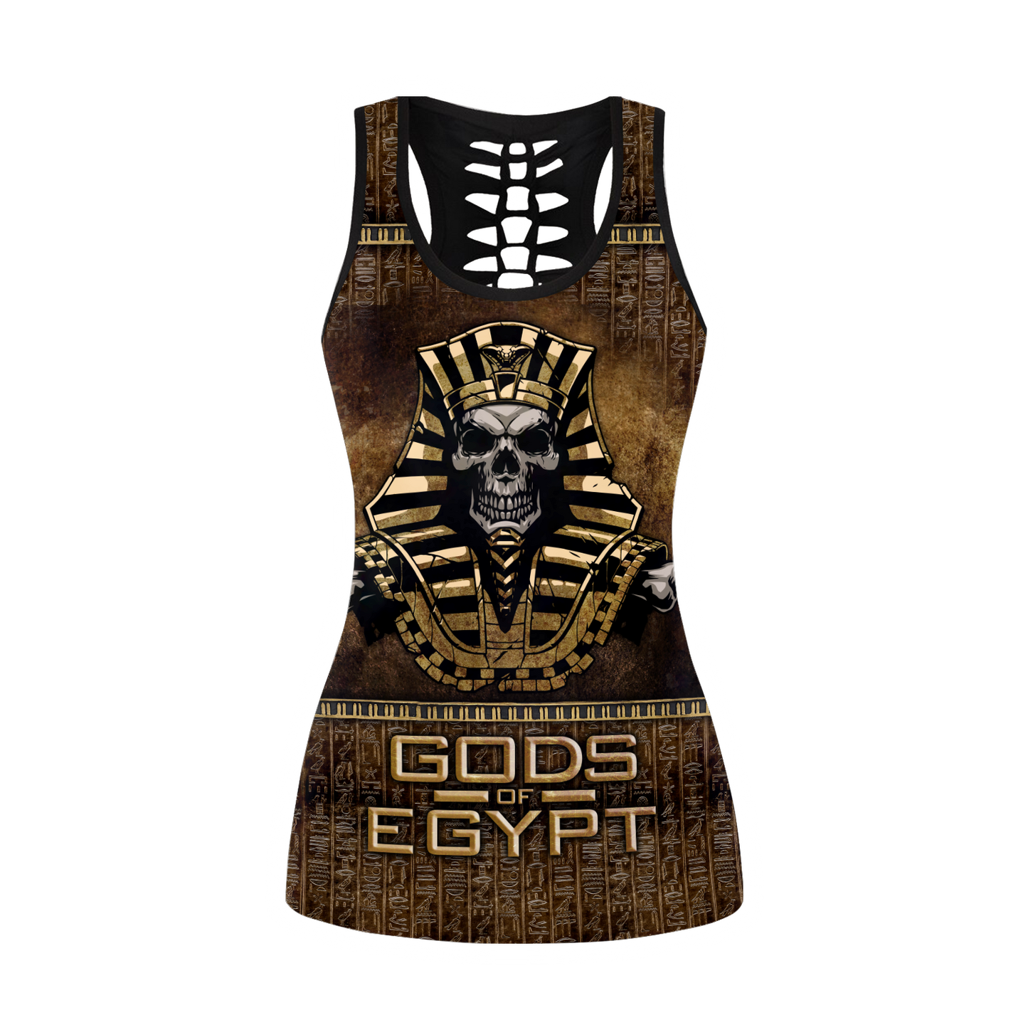 Pharaoh Skull Ancient Egypt 3D print Combo Legging Tank
