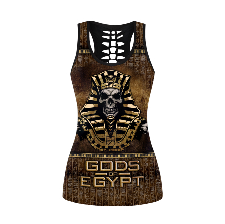 Pharaoh Skull Ancient Egypt 3D print Combo Legging Tank