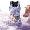 Wolf 3D All Over Printed Legging + Hollow Tank