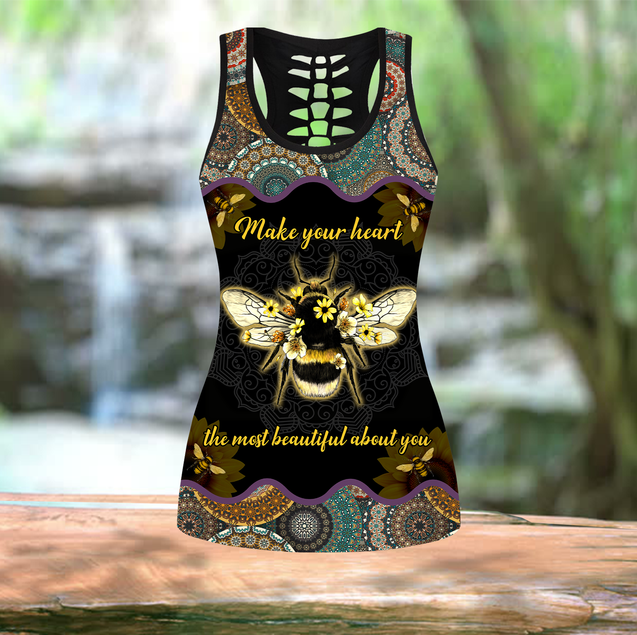 Bees most beautiful legging + hollow tank combo