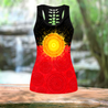 Aboriginal Flag Indigenous Sun Painting Art Combo Legging Tank