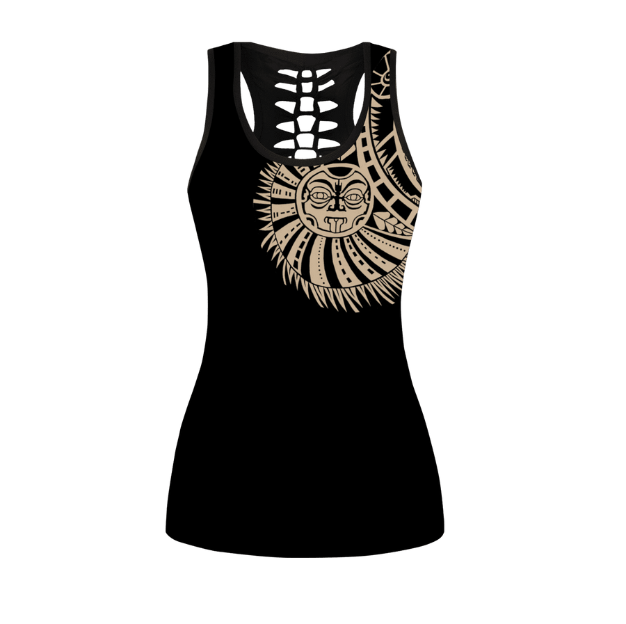 Amazing Polynesian - Maori Tattoo Deluxe Legging & Tank top ML