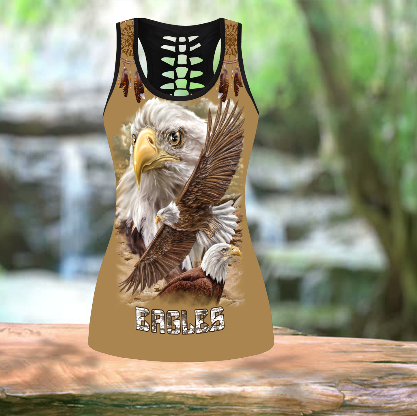 Native American 3D All Over Printed Legging + Hollow Tank