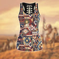 Native American 3D All Over Printed Legging + Hollow Tank Combo