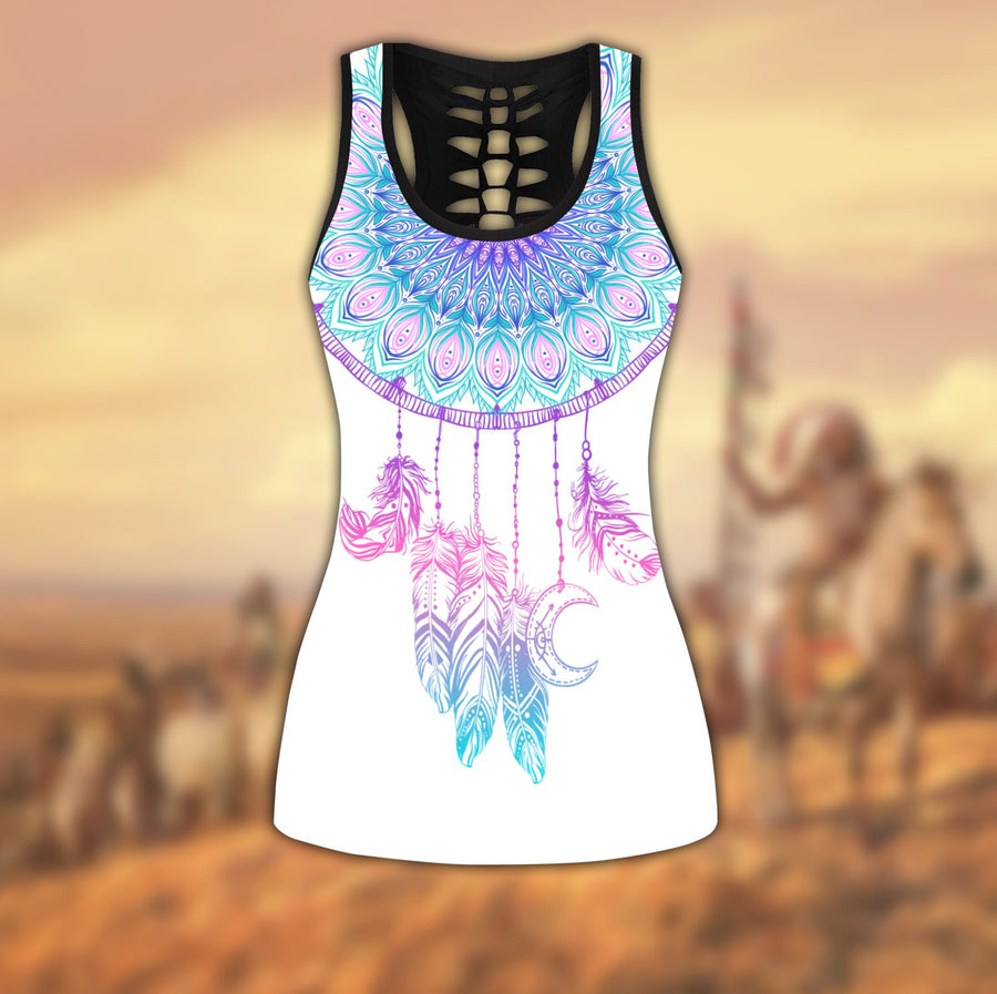 Native American 3D All Over Printed Legging + Hollow Tank