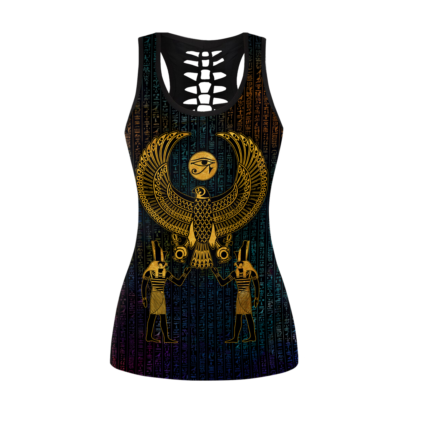 Horus Eye Egypt Anubis Ancient 3D print Combo Legging Tank