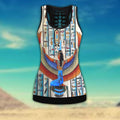 Egyptian Ancient Queen Pattern Combo Legging Tank