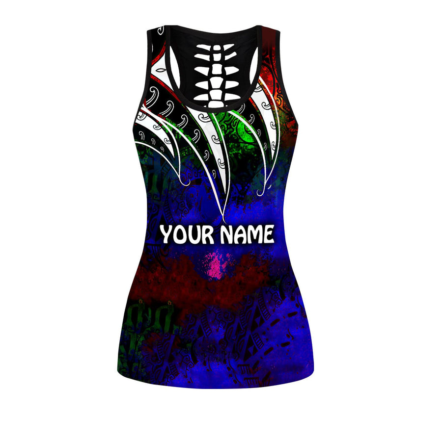 Amazing Polynesian Tattoo And Color Personalized Deluxe Legging & Tank top ML