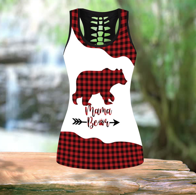 Mama Bear - Mother's Day Gift Legging & Tank Top