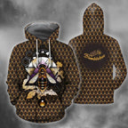 3D All Over Bumble Bee Hoodie-Apparel-Phaethon-Zipped Hoodie-S-Vibe Cosy™