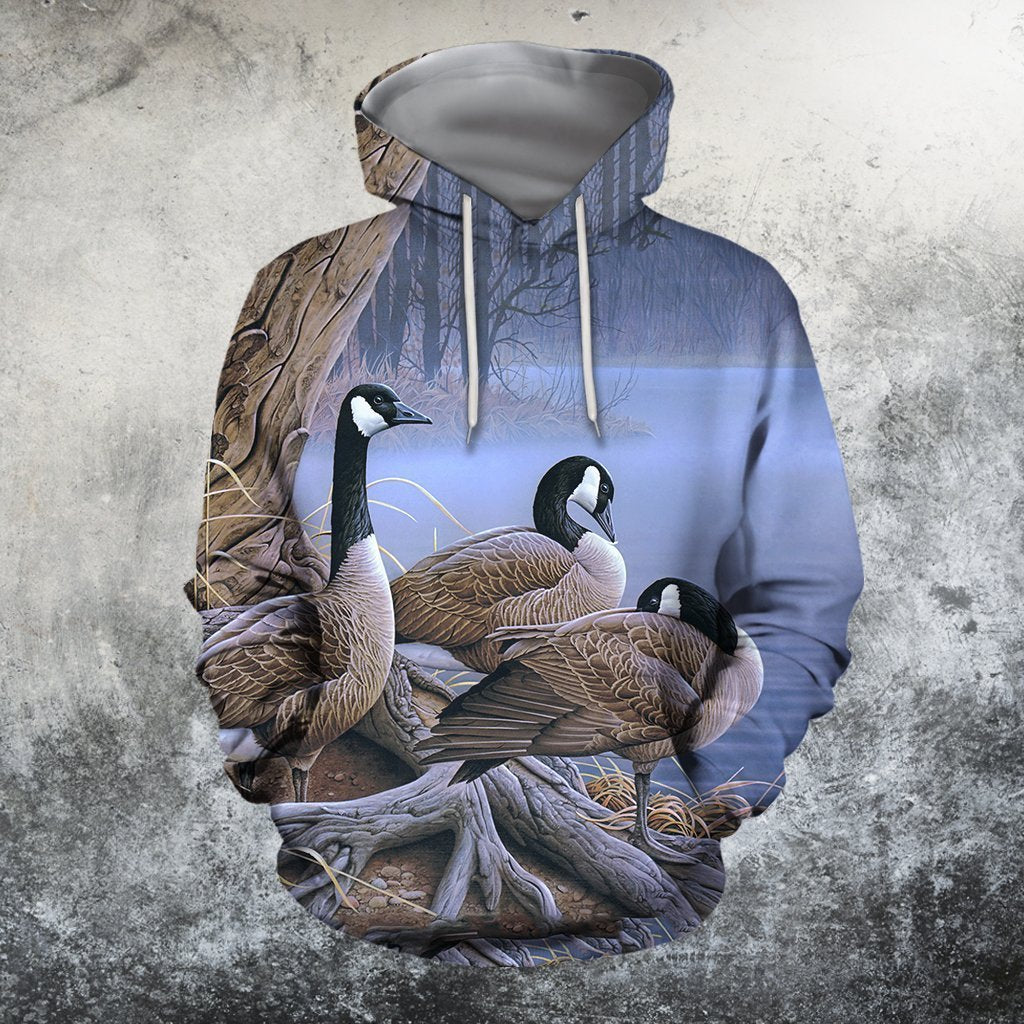 3D All Over Printed Goose Shirts and Shorts-Apparel-HP Arts-Hoodie-S-Vibe Cosy™