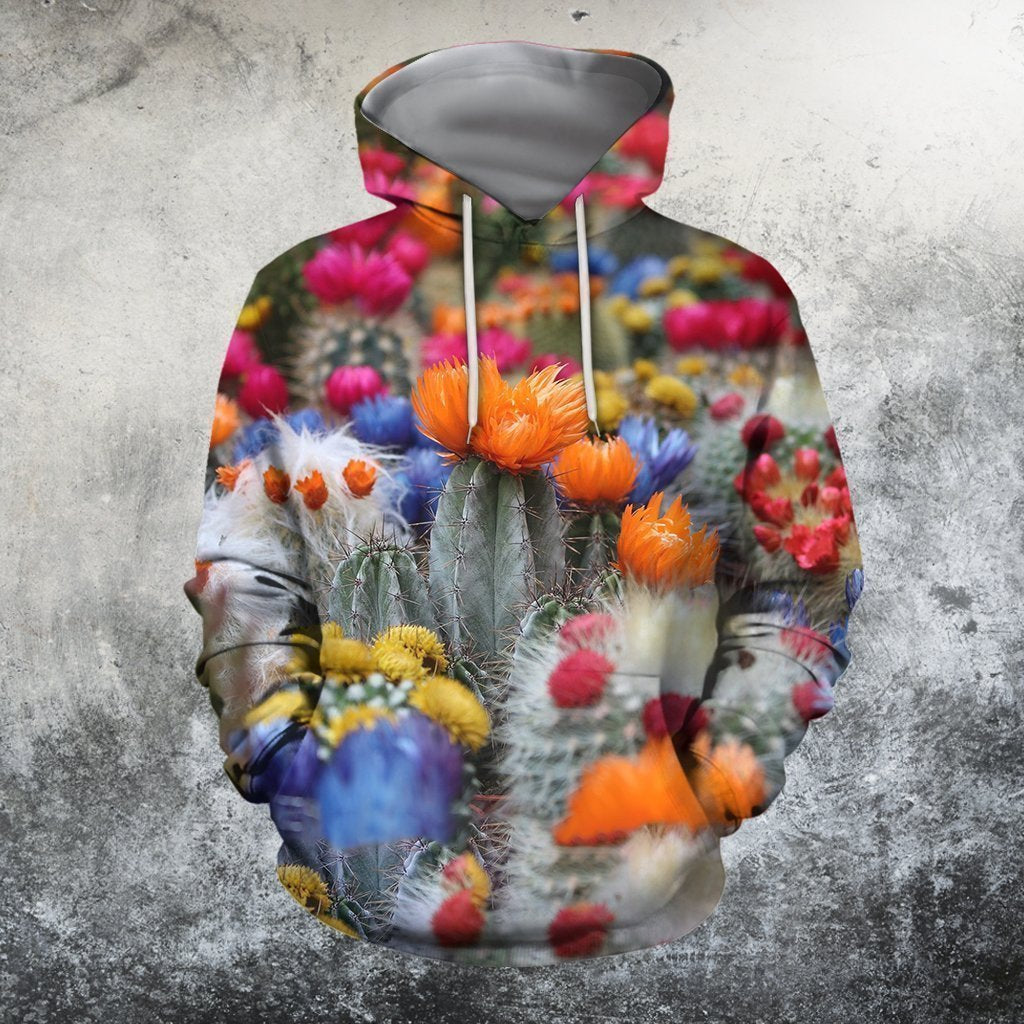3D All Over Printed Beautiful Flower Cactus Shirts-Apparel-NTH-Hoodie-S-Vibe Cosy™